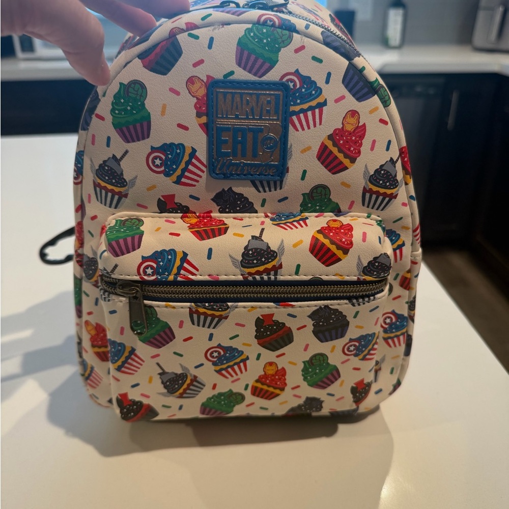 Marvel Eat the Universe Mini Backpack - Colorful Cupcake Print